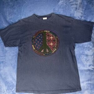 vintage Paramount's Great America theme park shirt peace sign graphic men size